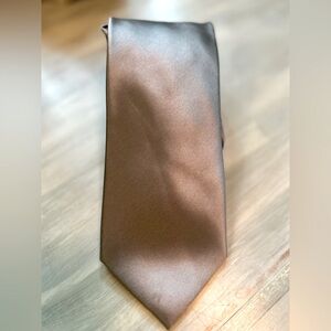 David Taylor Neck Tie Grey Silver Matte Finish Men’s Tie Handmade